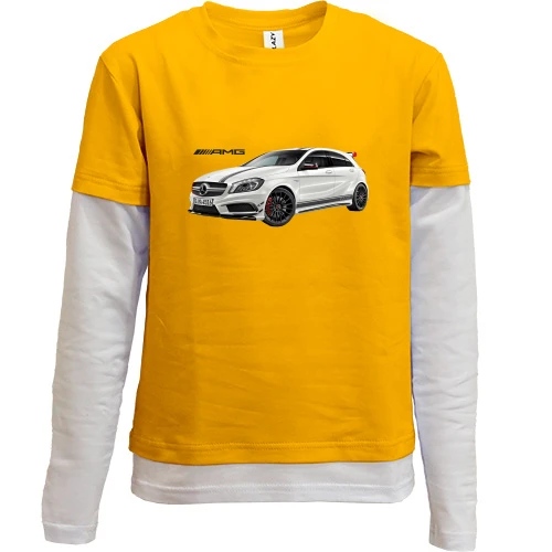 Комбінований дитячий лонгслів Mercedes AMG