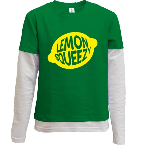 Комбинированный детский лонгслив Lemon Squeezy