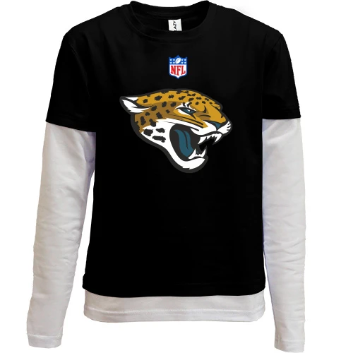 Комбинированный детский лонгслив Jaguars