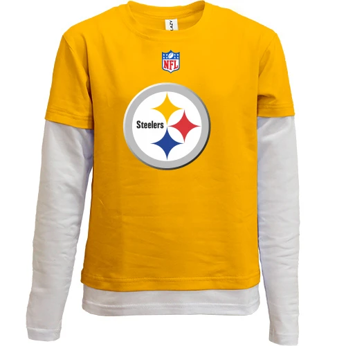 Комбинированный детский лонгслив Pittsburgh Steelers