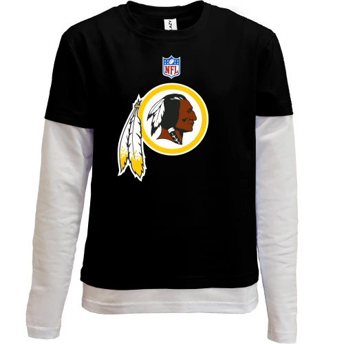 Комбинированный детский лонгслив Washington Redskins