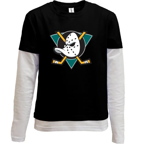 Комбинированный детский лонгслив Anaheim Ducks (2)