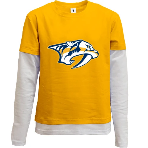 Комбинированный детский лонгслив Nashville Predators