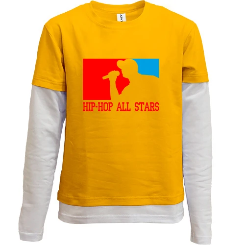 Комбинированный детский лонгслив Hip-Hop all stars