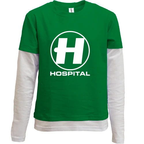 Комбинированный детский лонгслив Hospital Records