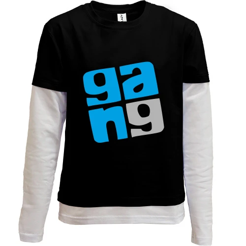 Комбинированный детский лонгслив Gang