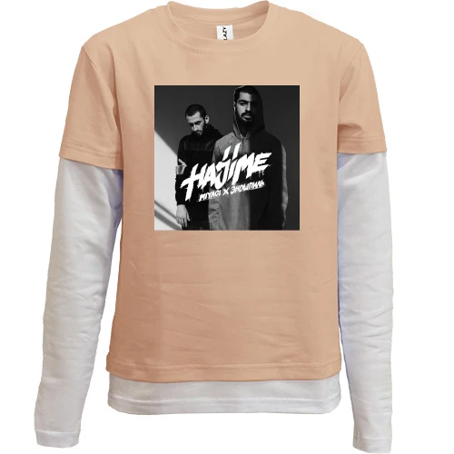Комбинированный детский лонгслив "Hajime"