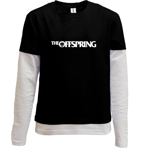 Комбинированный детский лонгслив, черный, The Offspring 2