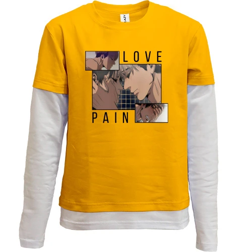 Комбинированный детский лонгслив Pain Love Killing Stalking