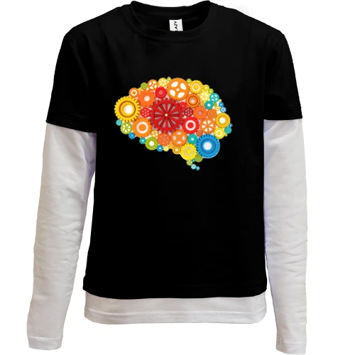 Комбинированный детский лонгслив Mind