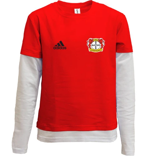 Комбинированный детский лонгслив Байер 04 (Bayer 04 Leverkusen) mini