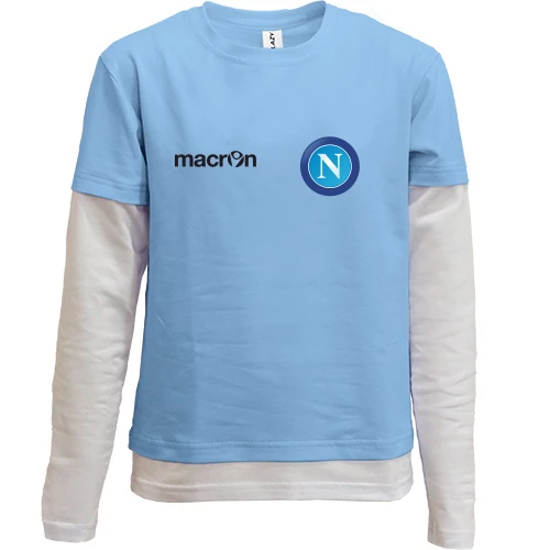 Комбинированный детский лонгслив FC Napoli (Наполи) mini