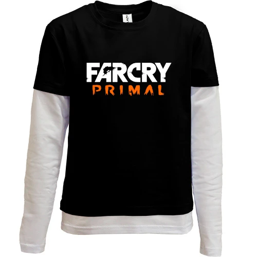 Комбинированный детский лонгслив, черный, Far Cry Primal (2)