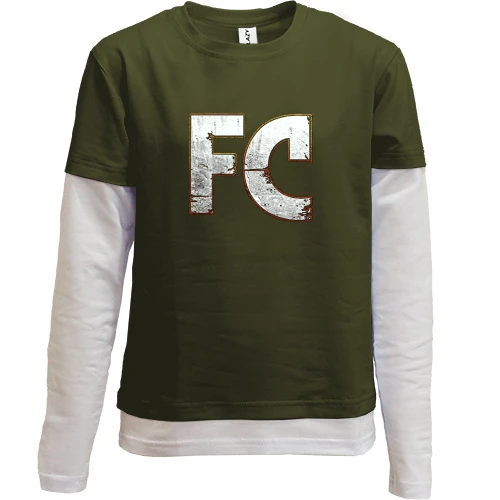 Комбинированный детский лонгслив, черный, FC (Far Cry)