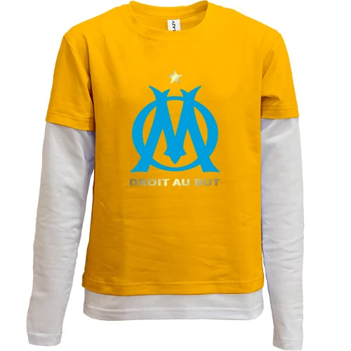 Комбинированный детский лонгслив Olimpic Marseille