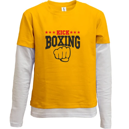 Комбинированный детский лонгслив Kickboxing