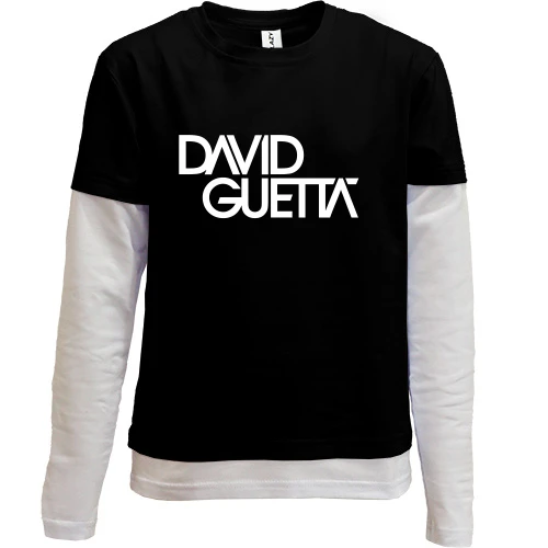 Комбінований дитячий лонгслів David Guetta