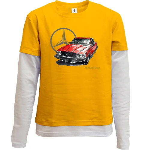 Комбинированный детский лонгслив Mercedes-Benz Vintage