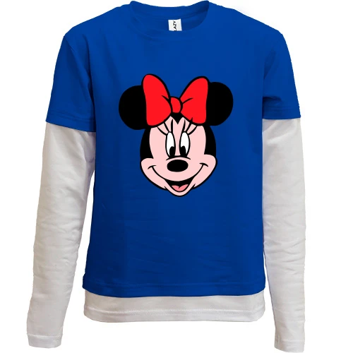 Комбінований дитячий лонгслів Minie Mouse 4