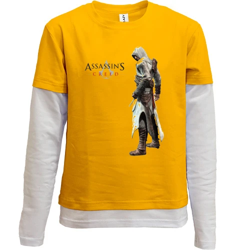 Комбинированный детский лонгслив, желтый, Assassin’s Creed 1