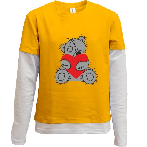 Комбинированный детский лонгслив Teddy