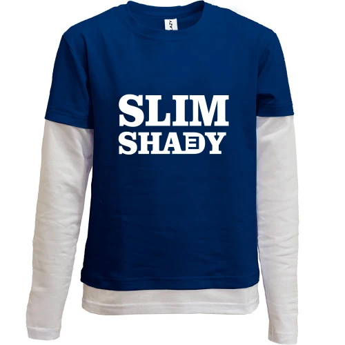 Комбинированный детский лонгслив Eminem - The Real Slim Shady