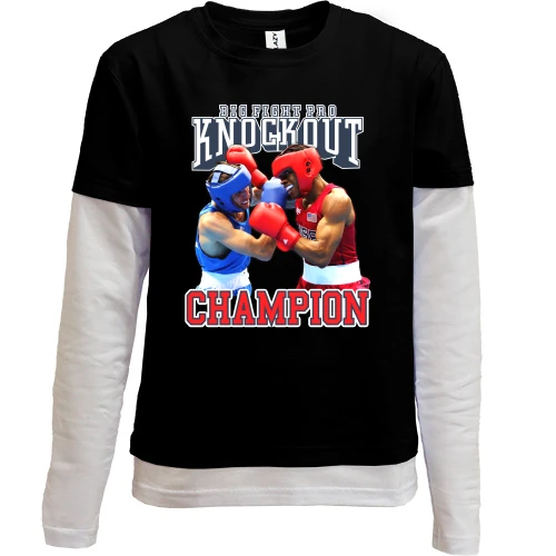 Комбинированный детский лонгслив Big Fight Pro Knockout
