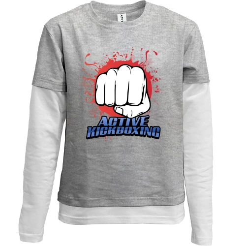 Комбинированный детский лонгслив Active Kickboxing