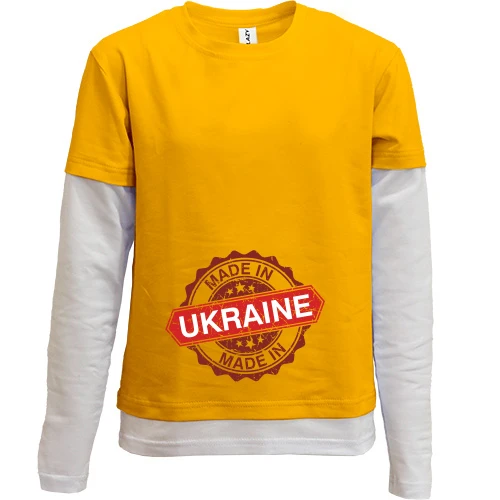 Комбінований дитячий лонгслів Made in Ukraine (2)