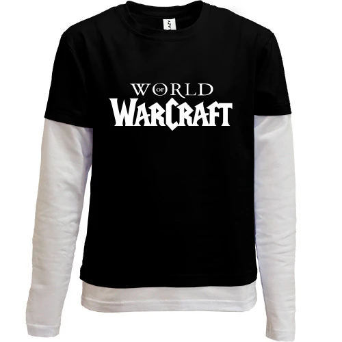 Комбинированный детский лонгслив, красный, Warcraft