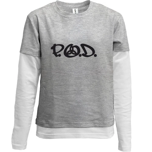 Комбинированный детский лонгслив, желтый, P. O. D.