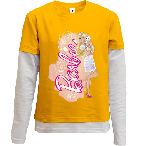 Комбинированный детский лонгслив Barbie(2)