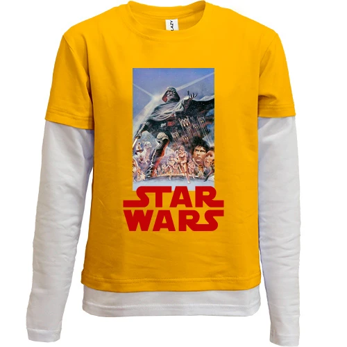 Комбинированный детский лонгслив Star Wars poster (3)
