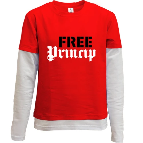 Комбинированный детский лонгслив Free Princip