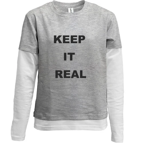 Комбинированный детский лонгслив Keep It Real 2