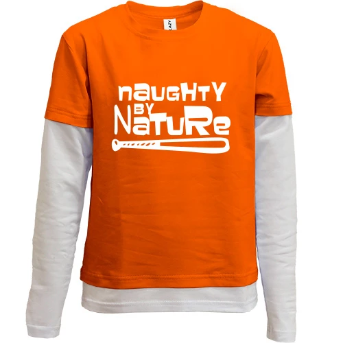 Комбинированный детский лонгслив Naughty by Nature
