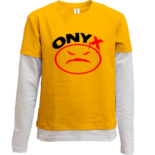 Комбинированный детский лонгслив Onyx