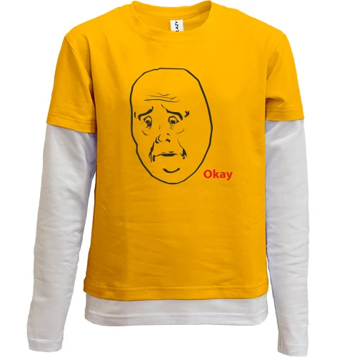 Комбинированный детский лонгслив Okay Guy 2
