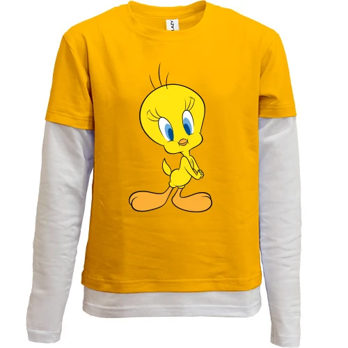 Комбинированный детский лонгслив Tweety