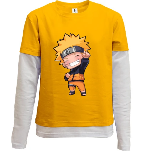 Комбинированный детский лонгслив Naruto