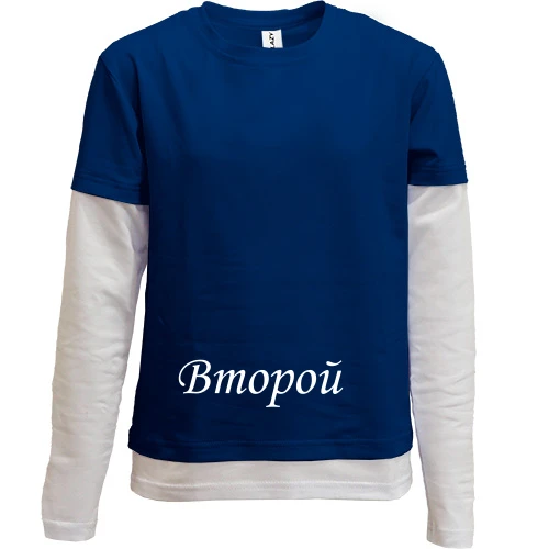 Комбінований дитячий лонгслів Другий