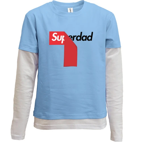 Комбинированный детский лонгслив Superdad