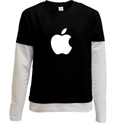 Комбинированный детский лонгслив Apple light