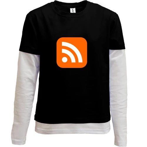 Комбинированный детский лонгслив RSS