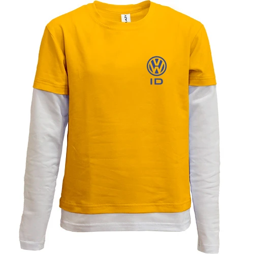 Комбинированный детский лонгслив Volkswagen ID