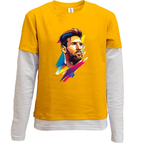 Комбинированный детский лонгслив Messi ART