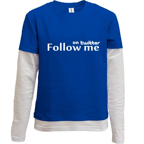 Комбинированный детский лонгслив Follow me