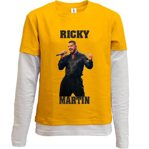 Комбінований дитячий лонгслів Ricky Martin - livin' la vida loca