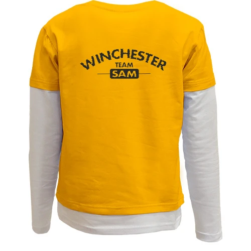 Комбинированный детский лонгслив, желтый, "Winchester Team - Sam"