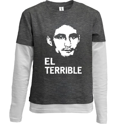 Комбінований дитячий лонгслів Ell terrible